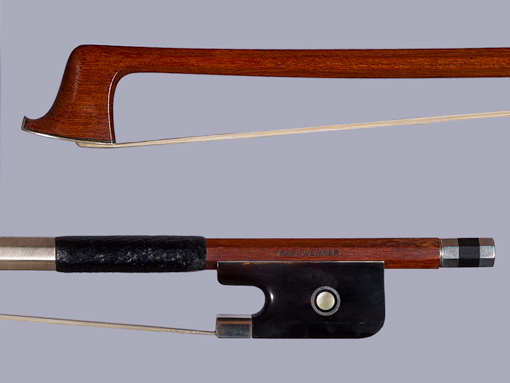 K. WERNER viola bow tortoise/silver 71.7 g. GERMANY