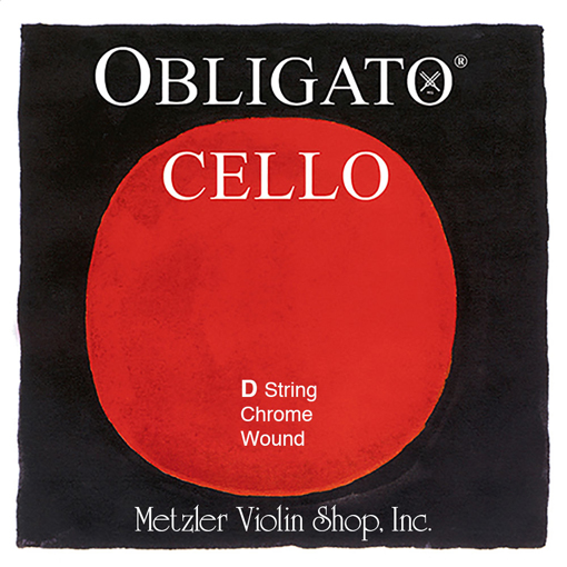 Pirastro OBLIGATO cello D string, synthetic/chrome medium