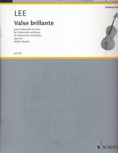 Lee, S.: (Muller-Runte, ed.) Valse Brillante, Op. 42 (cello and piano)