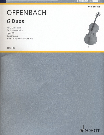 Offenbach, J.: Six Duos, Op.50, Vol.1, Nos. 1-3 (2 Cellos)