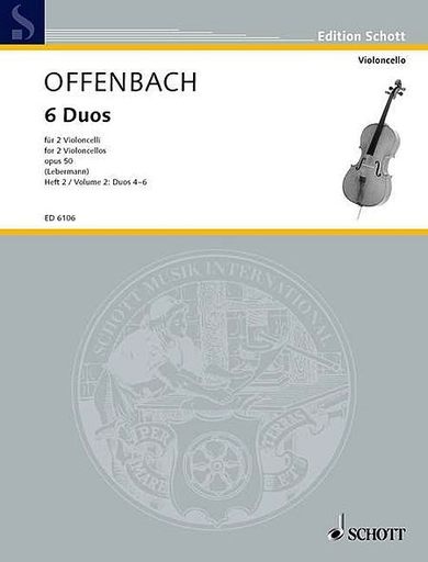 Offenbach, J.: Six Duos, Op.50, Vol.2, Nos. 4-6 (2 Cellos)