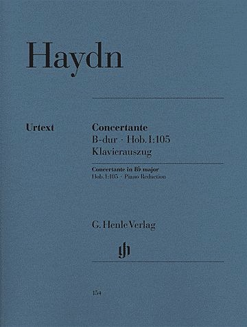 Haydn, F.J. (Gerlach, ed.): Concertante in Bb Major, Hob.I: 105, urtext (Oboe, Bassoon, Violin, Cello & Piano)