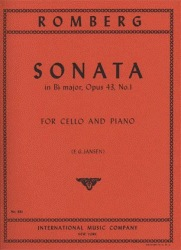 Romberg (Jansen): Sonata No.1 in Bb Major, Op.43 (cello & piano)