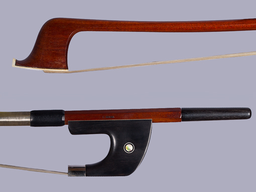 CIRILO SOUSA bass bow, silver, German