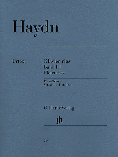 Haydn, F.J. (Stockmeier, ed.): Piano Trios, Vol.3, urtext (flute or violin, cello, and piano)
