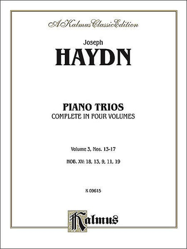 Haydn, F.J.: Piano Trios Vol.3,#13-17 Kalmus edition (violin, Cello, Piano)
