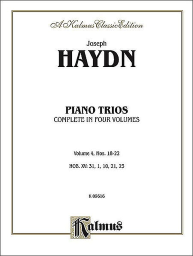 Haydn, F.J.: Piano Trios Vol.4,#18-22 Kalmus edition (violin, Cello, Piano)