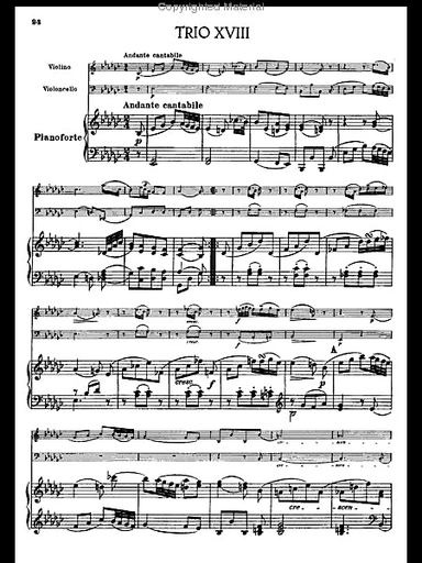 Haydn, F.J.: Piano Trios Vol.4,#18-22 Kalmus edition (violin, Cello, Piano)