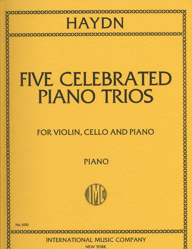 Haydn, F.J.: Five Celebrated Trios International edition (violin, cello, piano)