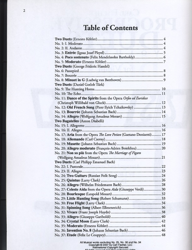 Clark, Larry & Doris Gazda: Progressive Duets, Vol.2 Easy to Medium (2 basses)