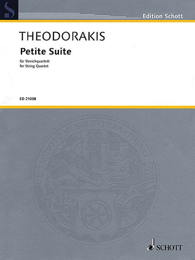 Theodorakis, Mikis: Petite Suite for String Quartet (score and parts)