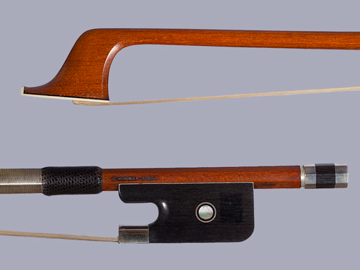 Arcos Brasil French bass bow, silver