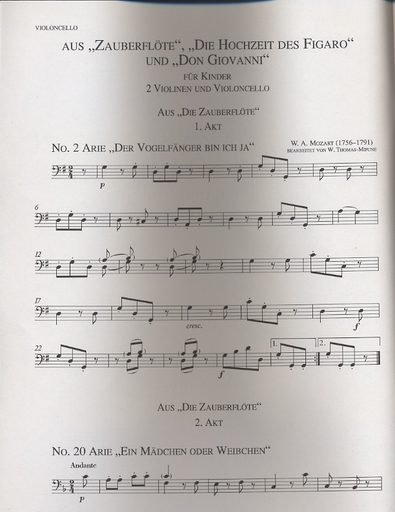 Mozart, W.A.: Mozart for Children (2 violins & cello)