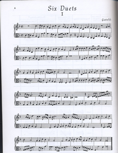Gastoldi, Giovanni: Six Duets for Violin & Viola