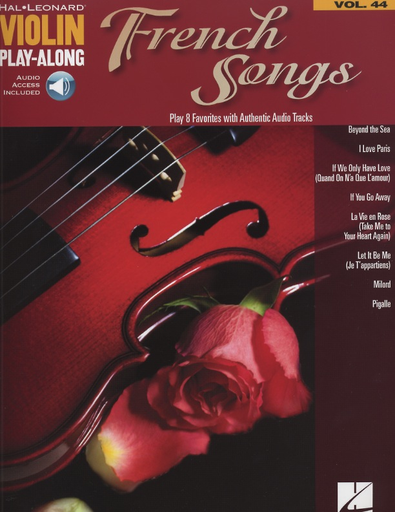 Violin Play-Along: French Songs (violin part with internet audio access included)