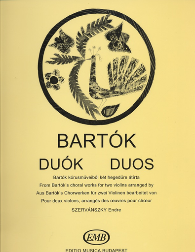 Bartok, B. (Szervanszky): Duos from Bartok's Choral Works (two violins)