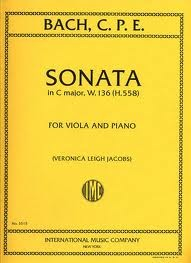 Bach, C.P.E.: Sonata in C major W.136 (viola & piano)