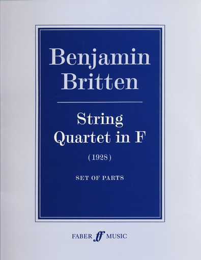 Britten, Benjamin: String Quartet in F, 1928  (parts)