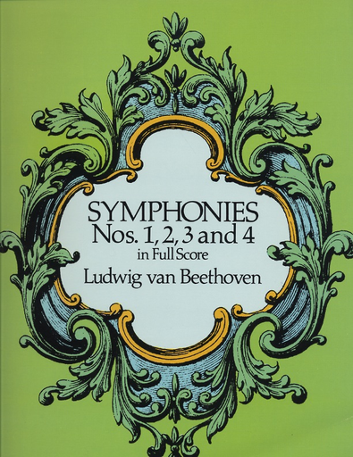 Beethoven, L.V: (Dover Score)  Symphonies Nos.1, 2, 3 and 4 (full orchestra)