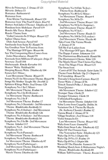 Classical Music Fake Book (violin, Chords)