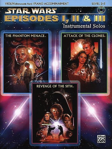 Williams, J.: Star Wars Selections Episodes I , II , III (violin, piano, & CD)