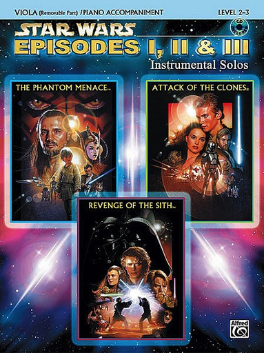 Williams, John: Star Wars Selections Episodes 1, 2,3 (viola & CD)