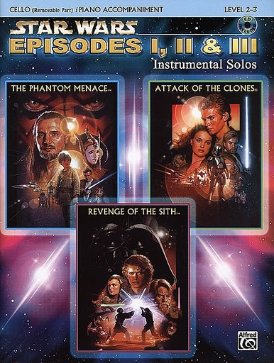 Williams, John: Star Wars Selections Episodes 1, 2,3 (cello & CD)