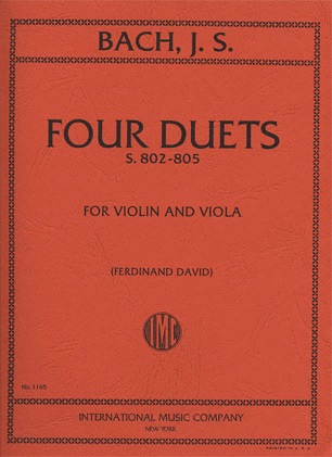 Bach, J.S. (David): Four Duets (S.802-5) for Violin & Viola