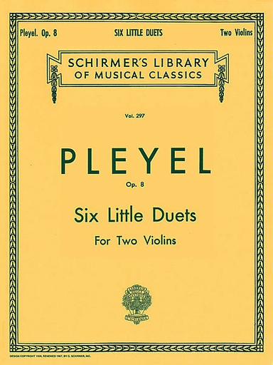 Pleyel: Six Little Duets Op.8 (2 Violins)