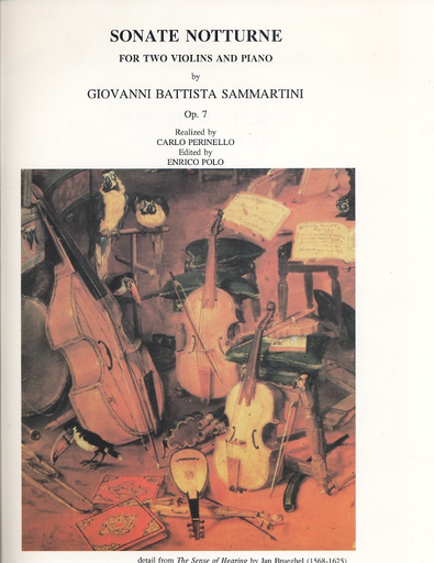 Sammartini, G.B.: Sonate Notturne Op.7 (2 violins & piano)