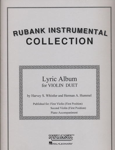 Whister, Harvey: Lyric Album (2 violins & piano)