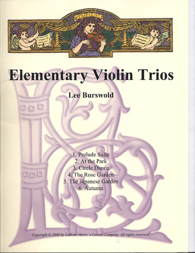 Burswold, Lee: Elementary Violin Trios (parts and score)