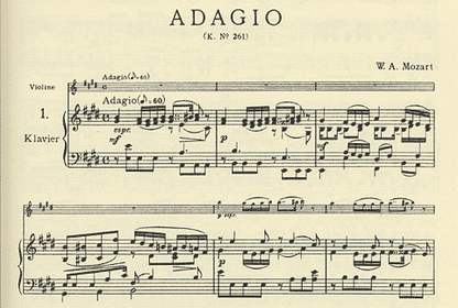 Mozart, W.A. (Klengel): Adagio & Two Rondos KV 261, 269, 373 (violin & piano)