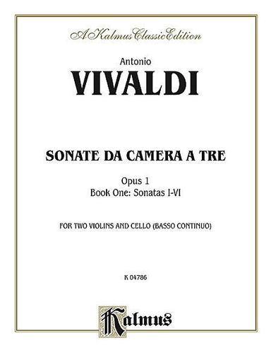 Vivaldi, Antonio: Sonatas da Camera a Tre, Op.1 Vol.1 (2 violins, cello, piano)