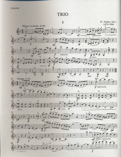 Amani, Nicolai: Trio in D minor, Op.1 (violin, Viola, Cello)
