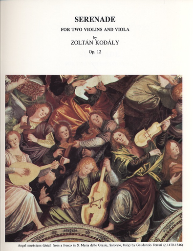 Kodaly, Zoltan: Serenade Op.12 (2 violins & viola) score & parts