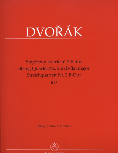 Dvorak, Antonin: String Quartet No. 2 in Bb major, B17, Barenreiter