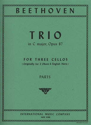 Beethoven, L.von: Trio in C major, Op.87 (3 cellos)