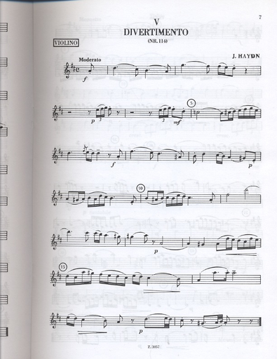 Haydn, F.J.: 6 Divertimenti No. 4-6 (violin, Viola, Cello)