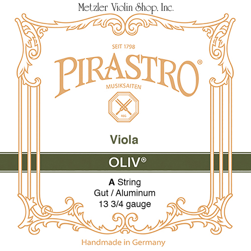 Pirastro OLIV viola A string, gut/aluminum, medium, straight in tube
