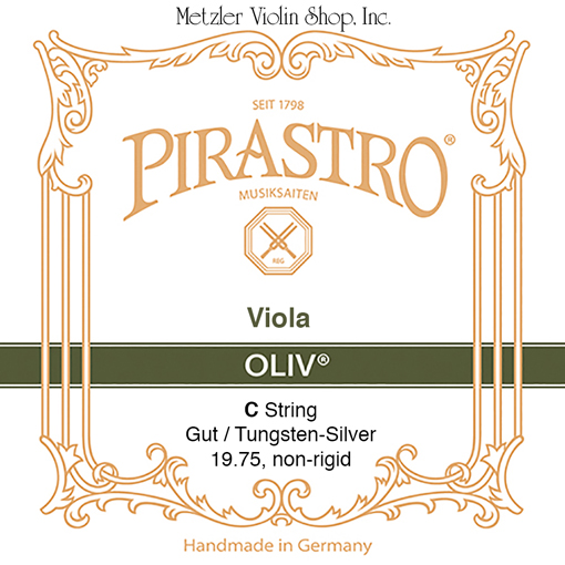 Pirastro OLIV viola C string, gut/tungsten-silver, medium, non-rigid, in envelope