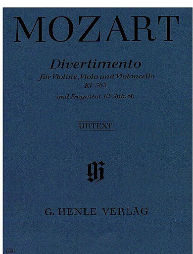 Mozart, W.A.: Divertimento in Eb, K563, urtext (violin, viola & cello)