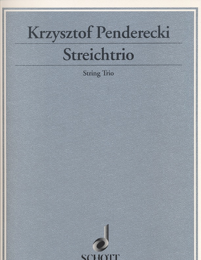 Penderecki, K.: String Trio  (violin, viola, cello) (score & parts)