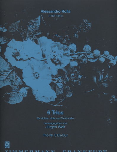 Rolla, Allesandro: Trio No. 3 in Eb Major (violin, viola, cello) score & parts