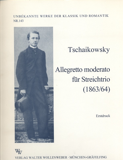 Tchaikovsky, P.I.: Allegro moderato-1864/5 (violin, viola, cello) score & parts