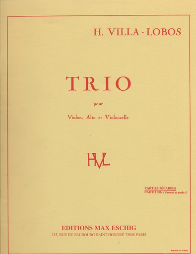 Villa-Lobos: Trio (violin, Viola, Cello)