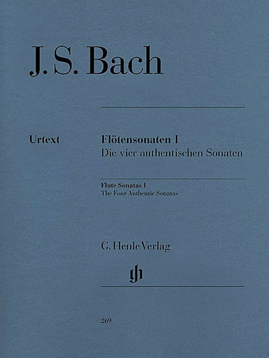 Bach, J.S.: Sonatas for Flute, Cello & Piano, Vol.1, urtext