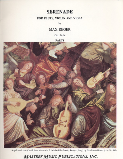 Reger, Max: Serenade Op.141a (flute, violin & viola) score & parts