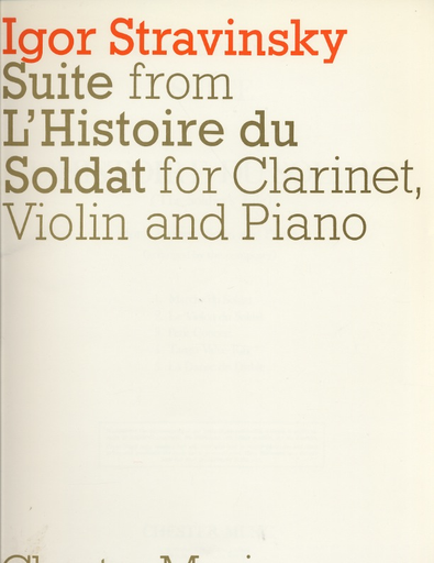 Stravinsky, Igor: L'Histoire du Soldat (clarinet, Violin, Piano)