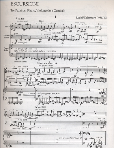 Kelterborn, Rudolf: Escursioni (flute/cello/piano)